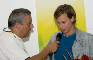 Carlo Verna con Federica Pellegrini